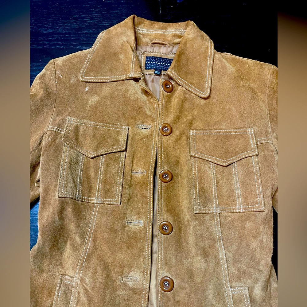Chick Basic Suede Jacket (S) - image 6